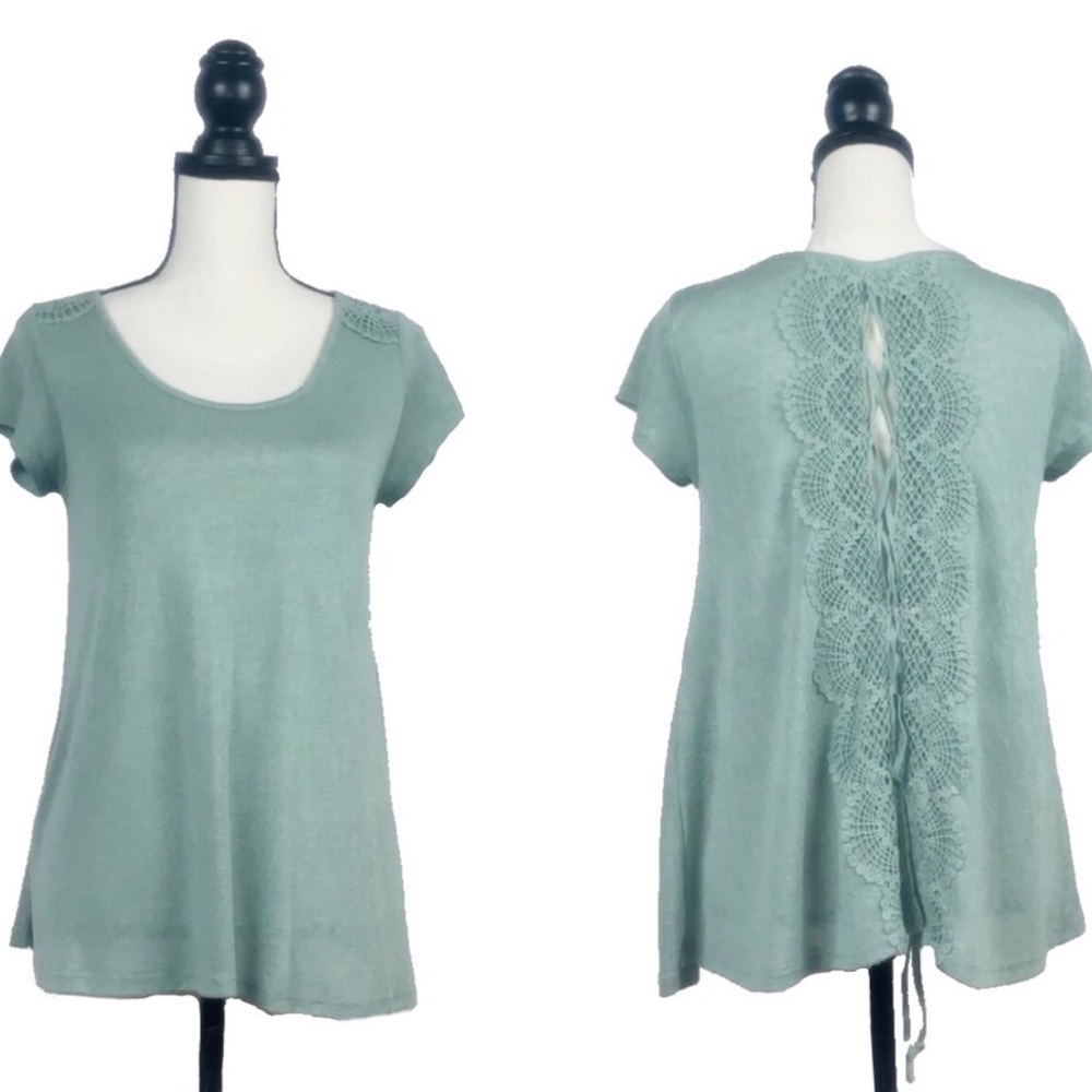 Altar’d State Lace Up Tie Back Top